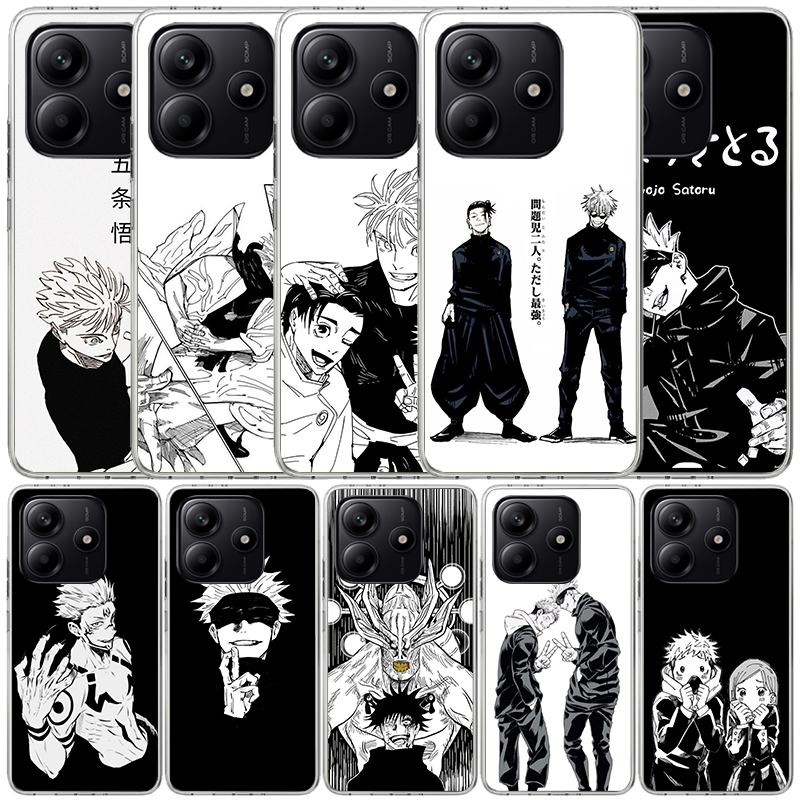 Phone Cases Jujutsu Kaisen - Czarno-białe etui na telefon Kaisen J-Jujutsu